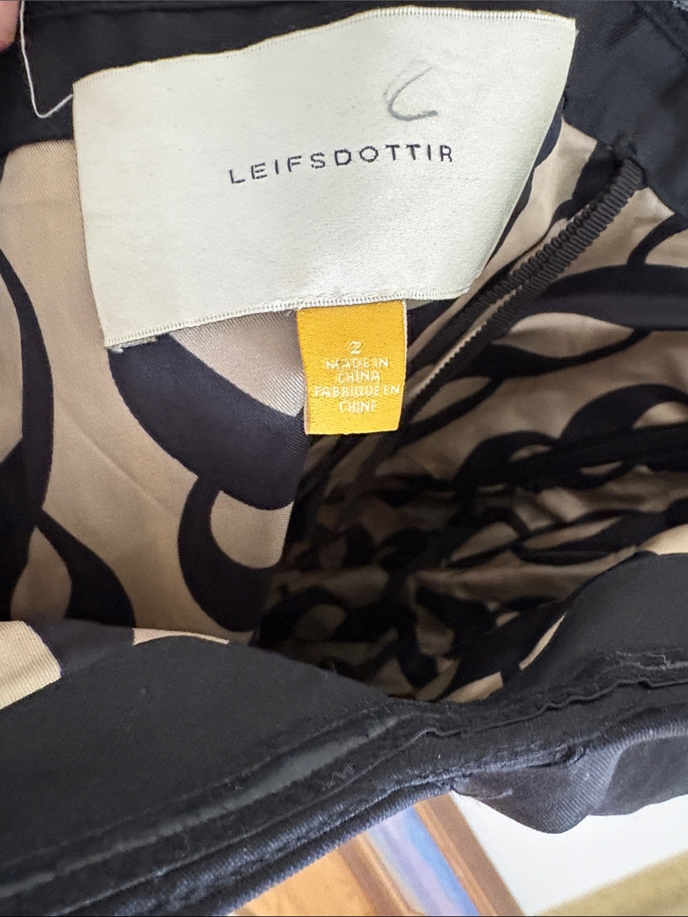 leifsdottir Black Strapless Dress with Sculpted Detailing,sz 4 - Picture 6 of 9